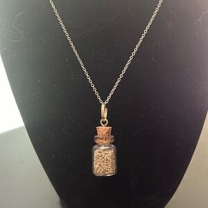 Hand made sage filled necklace!